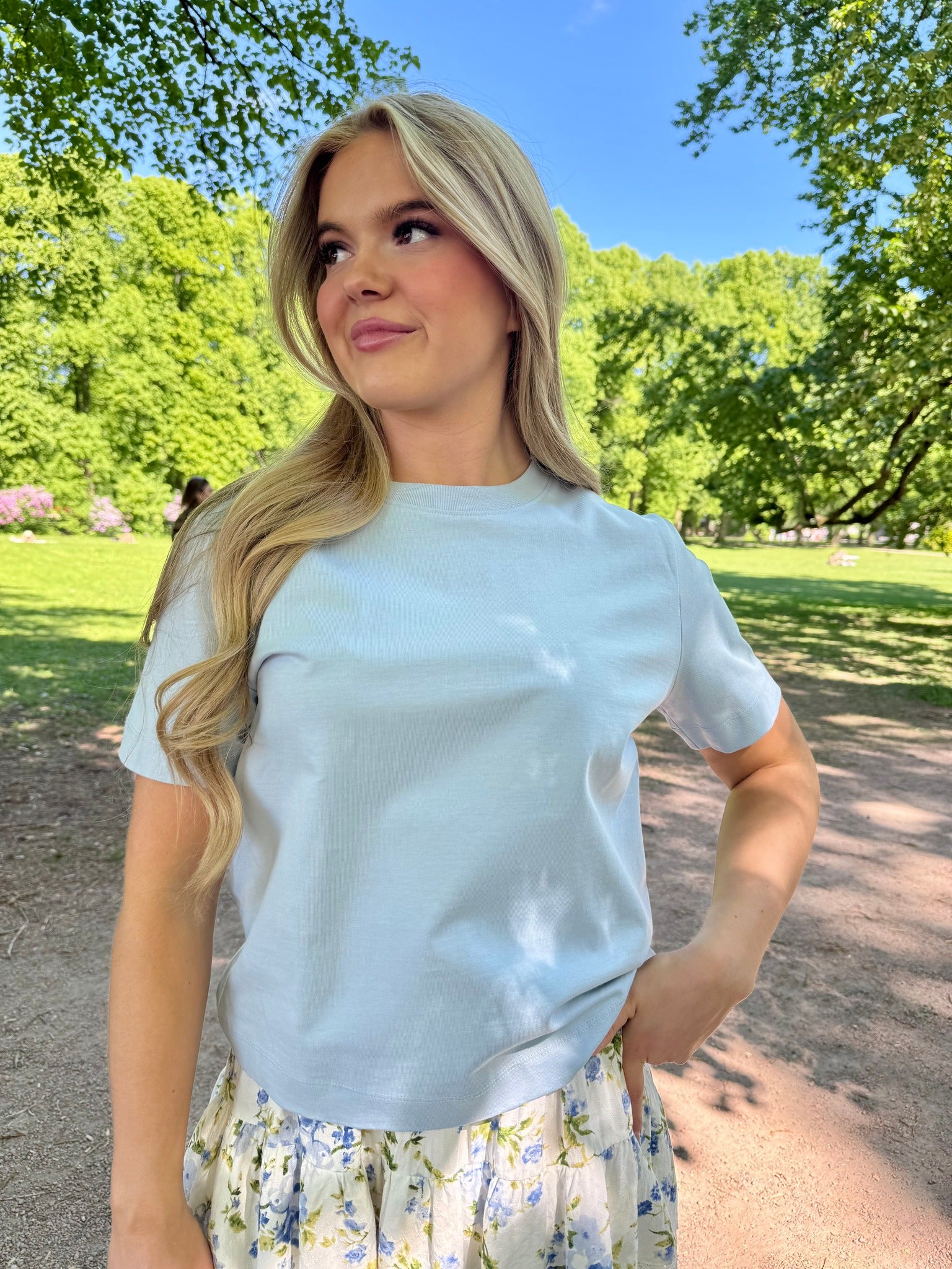 SLFESSENTIAL T-Shirt - Cashmere Blue